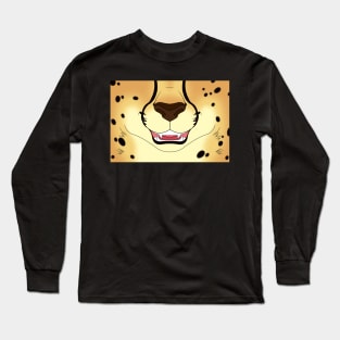 Cheetah Face Long Sleeve T-Shirt